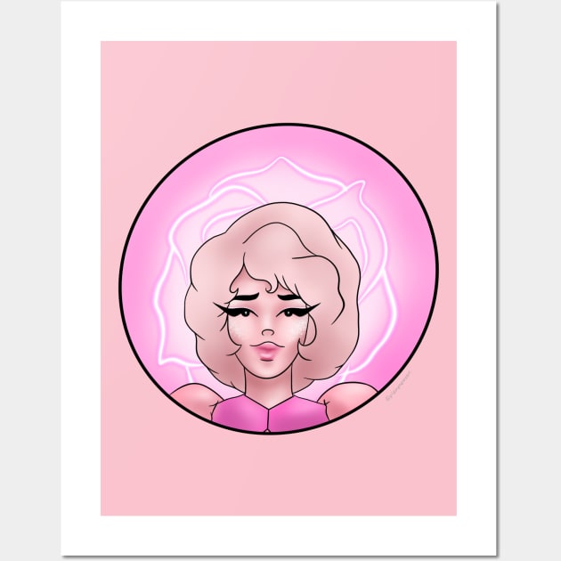 Pink Diamond Wall Art by PlainPaper